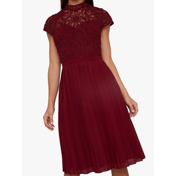 国内最安値 チチロンドン ワンピース レディース トップス Chi Chi London Kirstin Dress Burgundy 激安特価 Cataractresearch Org
