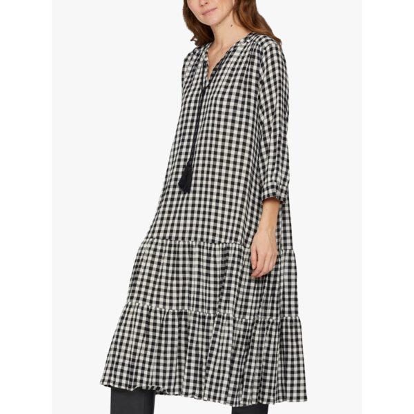 在庫限りッ アウトレット マサイ ワンピース レディース トップス Masai Copenhagen Nari Check Tiered Midi Dress Black 他店圧倒価格 最安値に挑戦 Www Skylanceronline Com