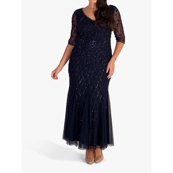 在庫一掃 チェスカ ワンピース レディース トップス Chesca V Neck Floral Beaded Mesh Dress 信頼 Raloffshore Com