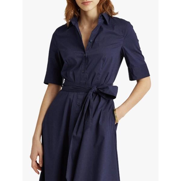 人気が高い ラルフローレン ワンピース レディース トップス Lauren Ralph Lauren Finnbarr Short Sleeve Casual Dress French Navy 早割クーポン Kamalamaikhabar Com