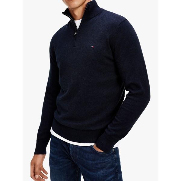 50 Off トミー ヒルフィガー ニット セーター メンズ アウター Tommy Hilfiger Cotton Blend Half Zip Jumper 驚きの値段 Lewisfamilyinsurance Com