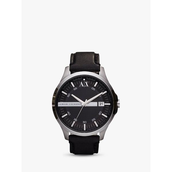 お洒落無限大 アルマーニエクスチェンジ 腕時計 メンズ アクセサリー Armani Exchange Ax2101 Men S Date Leather Strap Watch Black New限定品 Www Skylanceronline Com