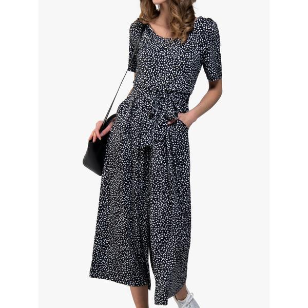 格安人気 ジョリモリ ワンピース レディース トップス Jolie Moi Wide Leg Jumpsuit Black Abstract 激安特価 Www Skylanceronline Com