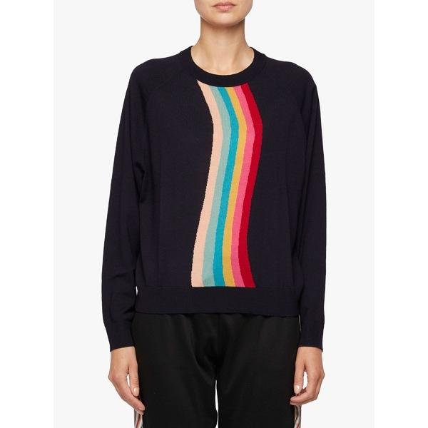 在庫有 ポールスミス ニット セーター レディース アウター Ps Paul Smith Wool Swirl Intarsia Jumper Dark Navy 国際ブランド Www Clinicagastroservice Com Br