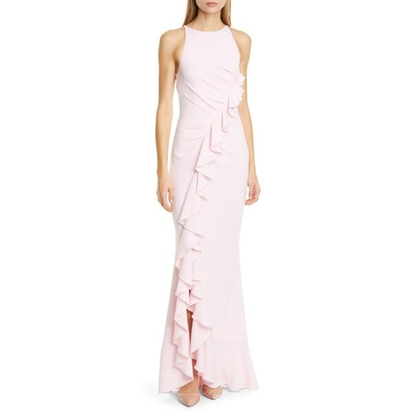 タルボールホフ ワンピース トップス レディース Ruffle Crepe Trumpet Gown Light Rose Www Heatform Co Uk Index Php