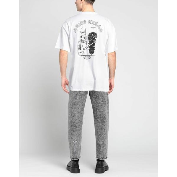 ARIES アリーズ Tシャツ トップス メンズ T-shirts White｜asty-shop2｜03
