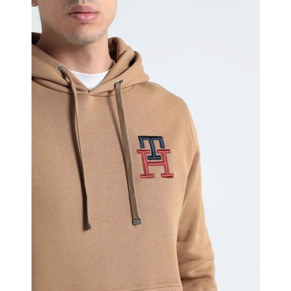 アウトレット最安価格 TOMMY HILFIGER トミー ヒルフィガー パーカー・スウェットシャツ アウター メンズ Sweatshirts Camel