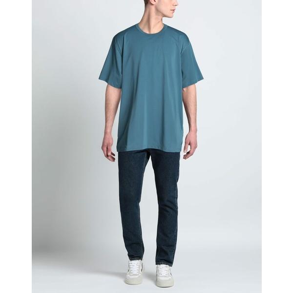 Y-3 ワイスリー Tシャツ トップス メンズ T-shirts Slate blue｜asty-shop2｜02