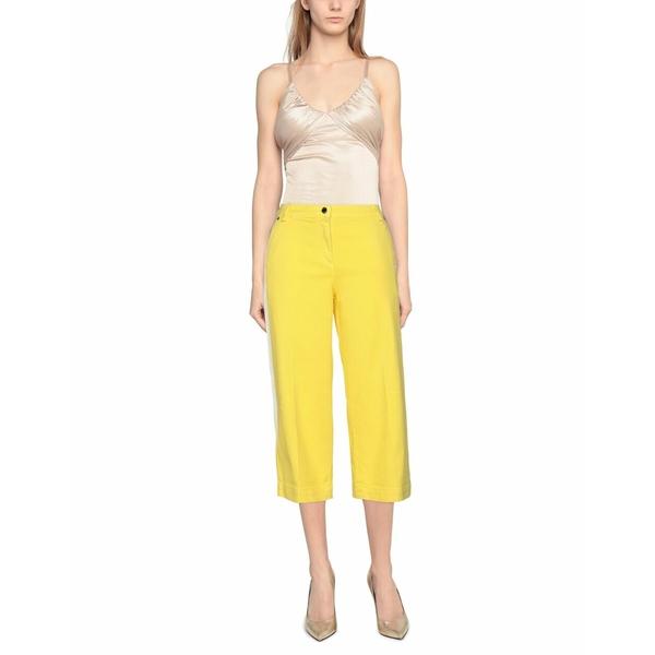 THE EDITOR エディター カジュアルパンツ ボトムス レディース Cropped Pants Yellow｜asty-shop2｜02