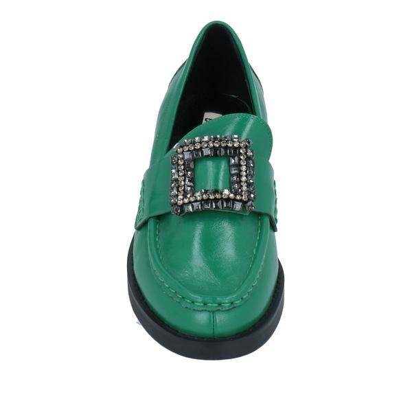  新品  BIBI LOU ビビロウ スリッポン・ローファー シューズ レディース Loafers Green