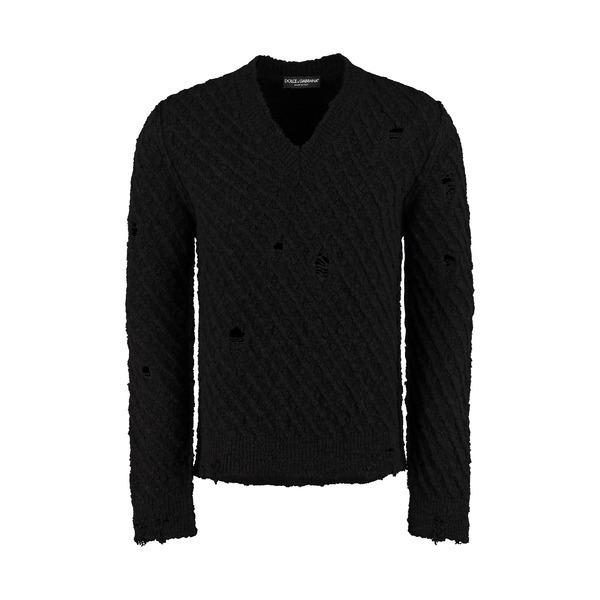 激安価格の ドルチェ＆ガッバーナ ニット&セーター black Sweater Wool Virgin メンズ アウター ニット、セーター