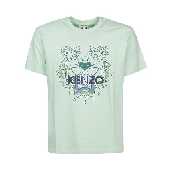 買い誠実 ケンゾー Tシャツ トップス メンズ Tiger Classic T-shirt Vert Amande 半袖