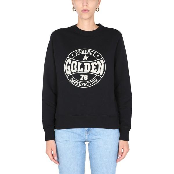 【SALE／55%OFF】 レディース アウター パーカー・スウェットシャツ ゴールデングース Sweatshirt Black Logo Embroidered With パーカー