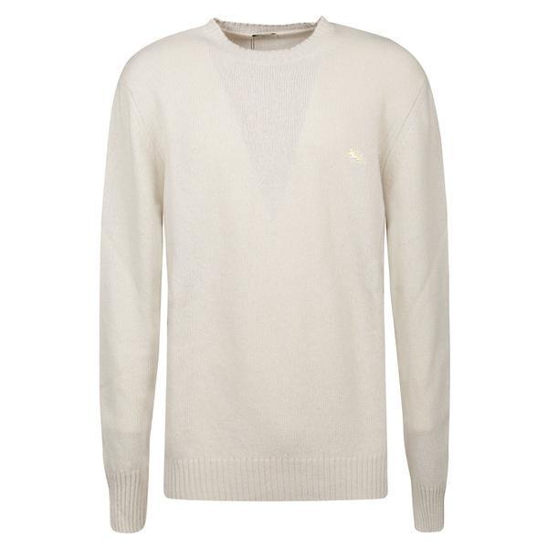 【2021年製 新品】 Round メンズ アウター ニット&セーター エトロ Neck Bianco Sweater Multiyarn ニット、セーター