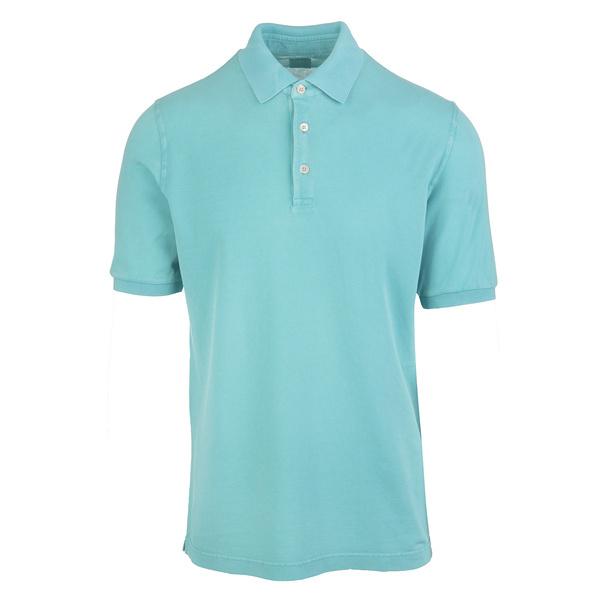 【限定特価】 トップス ポロシャツ フェデーリ メンズ Aquamarine Cotton Pique' In Shirt Polo Man Aquamarine ポロシャツ