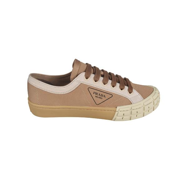 新品未使用 正規品の通販 プラダ スニーカー シューズ メンズ Gabardine Bicol Sneakers Kaki 制服 販売 Tuguerrero Com Ar