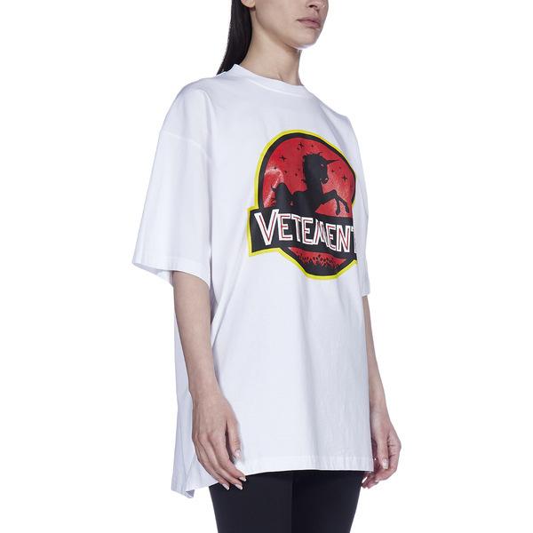 今日の超目玉 ヴェトモン Tシャツ White T Shirt レディース トップス 半袖 サイズ M Binghamtonhots Com