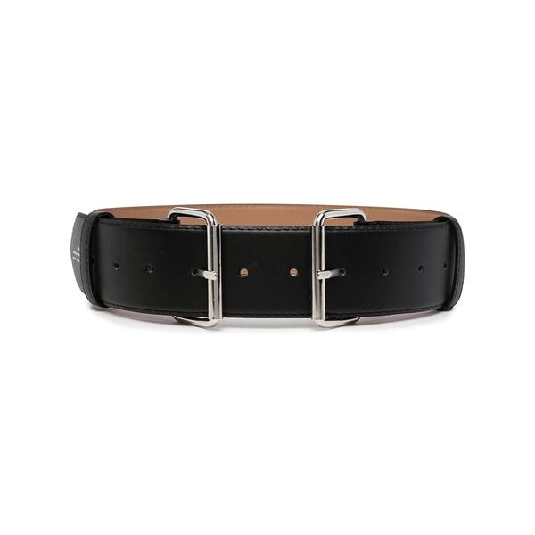 売り純正品 のロック ベルト アクセサリー レディース Double Buckle 00black Leather Belt ファッション 00black F0