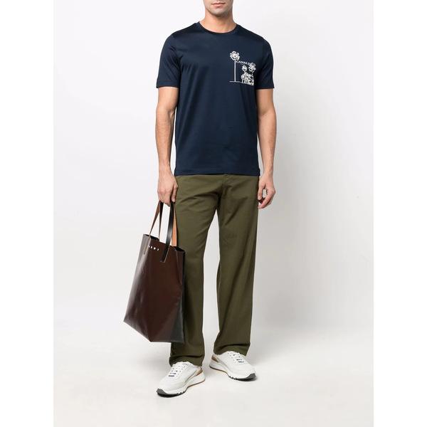 特別訳あり特価 トップス メンズ カナーリ ロゴ Blue 300 Tシャツ 半袖 サイズ 58it Www Oroagri Eu