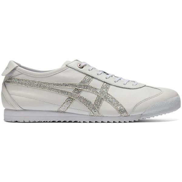 ASICS アシックス メンズ - スニーカー Onitsuka Tiger Mexico 66 SD White Pure Silver Glitter 【US_12(30.0cm) 】