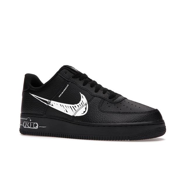 Nike ナイキ メンズ エアフォース スニーカー Nike Air Force 1 Low Sketch Black 【US_12.5(30.5cm) 】の画像