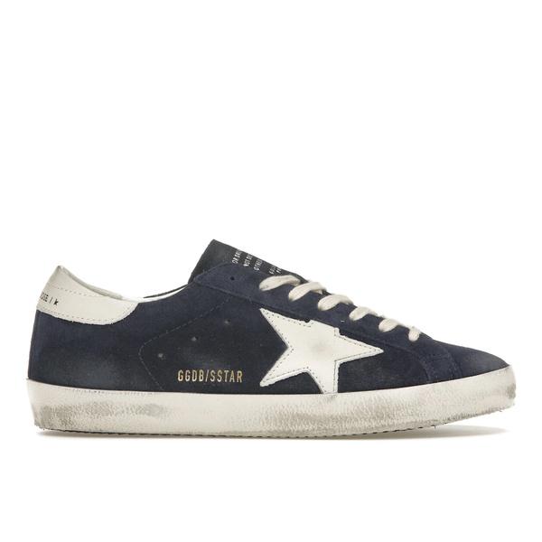 Golden Goose ゴールデングース メンズ - スニーカー Golden Goose Super-Star Navy Suede White 【US_7(25.0cm) 】
