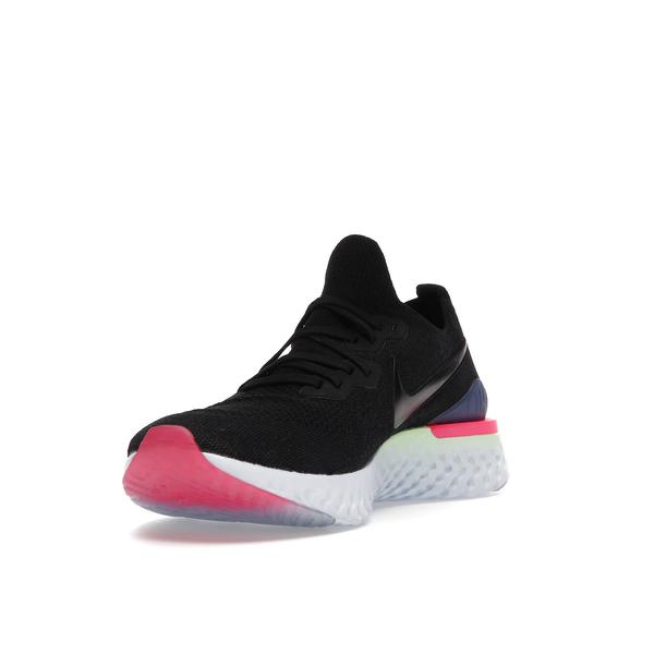 Nike ナイキ メンズ ランニング スニーカー Nike Epic React Flyknit 2 【US_11.5(29.5cm) 】 Black Sapphire Hyper Pink｜asty-shop2｜05