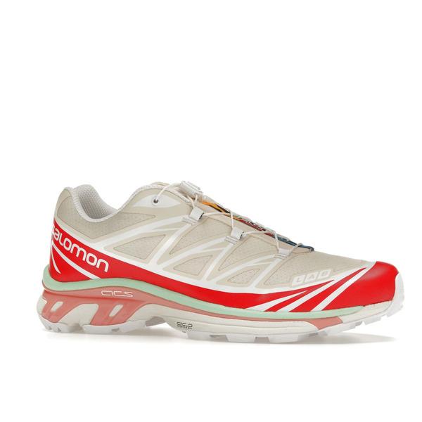 Salomon サロモン メンズ - スニーカー Salomon XT-6 Shortbread Poppy Red 【US_6(24.0cm) 】の画像