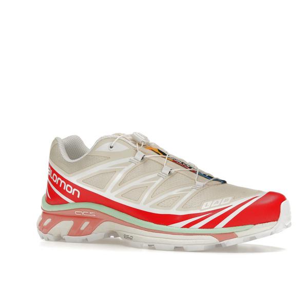 Salomon サロモン メンズ - スニーカー Salomon XT-6 Shortbread Poppy Red 【US_6(24.0cm) 】の画像