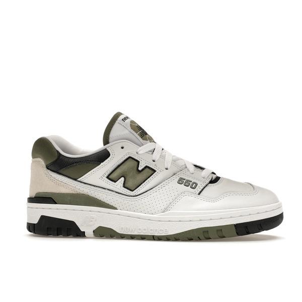 New Balance ニューバランス メンズ - スニーカー New Balance 550 White Dark Olivine 【US_12(30.0cm) 】の画像