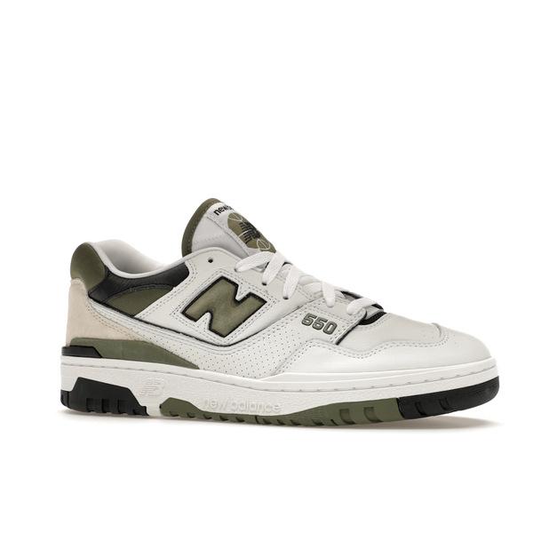 New Balance ニューバランス メンズ - スニーカー New Balance 550 White Dark Olivine 【US_12(30.0cm) 】の画像