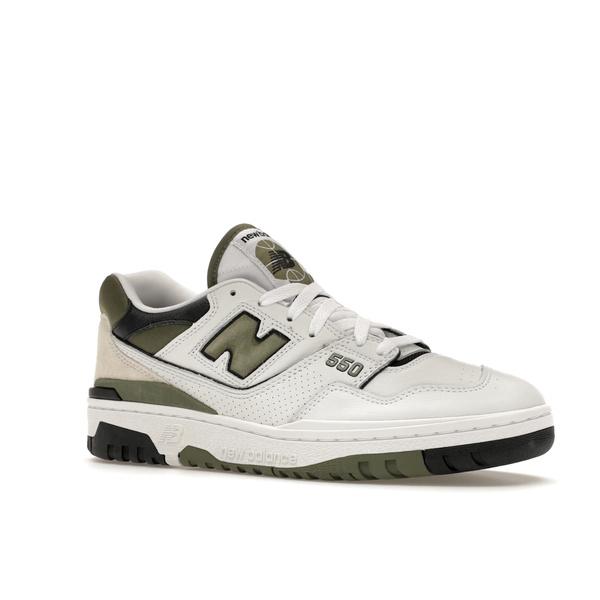 New Balance ニューバランス メンズ - スニーカー New Balance 550 White Dark Olivine 【US_12(30.0cm) 】の画像