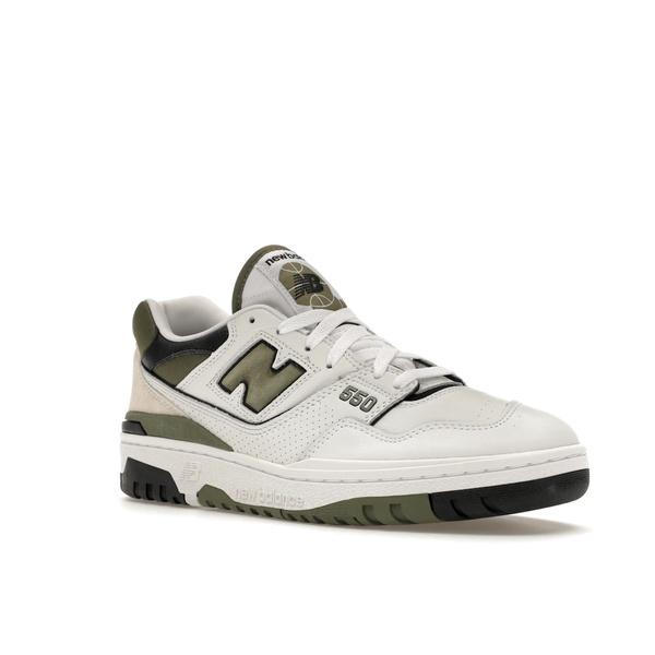 New Balance ニューバランス メンズ - スニーカー New Balance 550 White Dark Olivine 【US_12(30.0cm) 】の画像