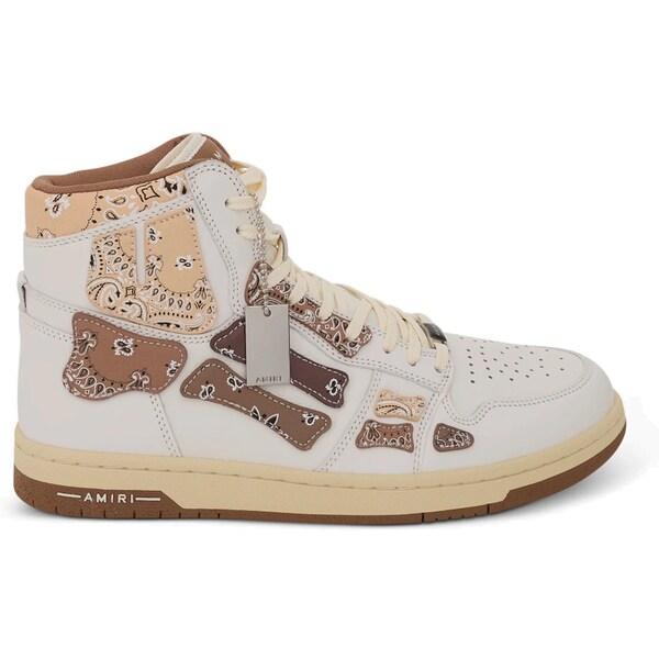 AMIRI アミリ メンズ - スニーカー AMIRI Skel Top Hi Bandana Brown White 【US_8(26.0cm) 】