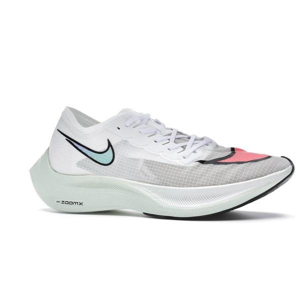 Nike ナイキ メンズ ズームエックス スニーカー Nike ZoomX Vaporfly Next% White Hyper Jade Flash Crimson 【US_M_4.5 】の画像