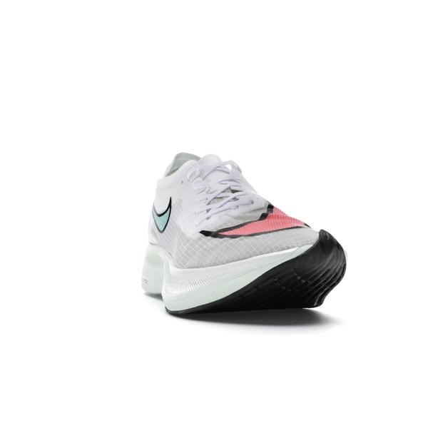 Nike ナイキ メンズ ズームエックス スニーカー Nike ZoomX Vaporfly Next% White Hyper Jade Flash Crimson 【US_M_4.5 】の画像