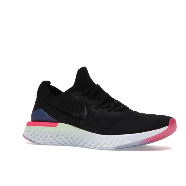 Nike ナイキ メンズ ランニング スニーカー Nike Epic React Flyknit 2 【US_9(27.0cm) 】 Black Sapphire Hyper Pink｜asty-shop2｜02