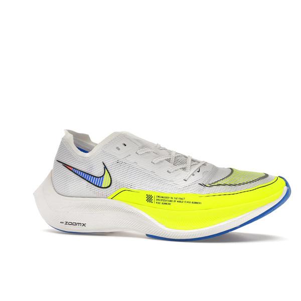 Nike ナイキ メンズ ズームエックス スニーカー Nike ZoomX Vaporfly Next% 2 White Volt Racer Blue 【US_9.5(27.5cm) 】の画像