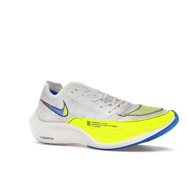 Nike ナイキ メンズ ズームエックス スニーカー Nike ZoomX Vaporfly Next% 2 White Volt Racer Blue 【US_9.5(27.5cm) 】の画像