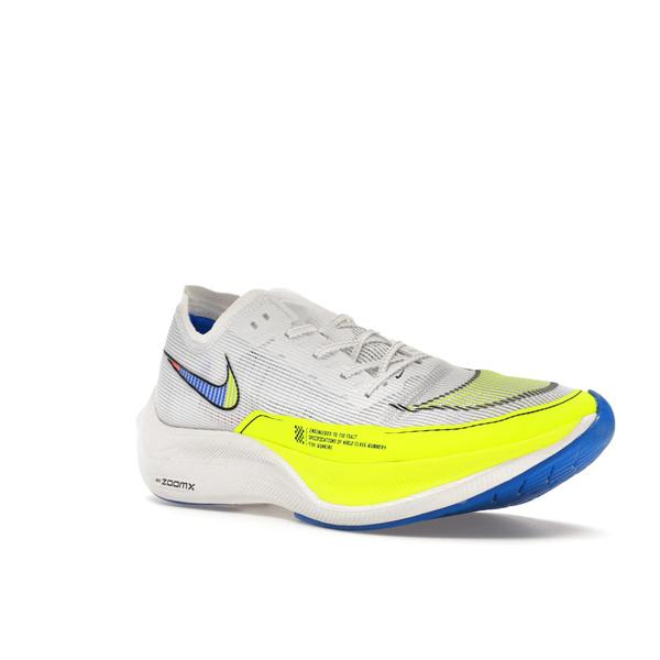 Nike ナイキ メンズ ズームエックス スニーカー Nike ZoomX Vaporfly Next% 2 White Volt Racer Blue 【US_9.5(27.5cm) 】の画像