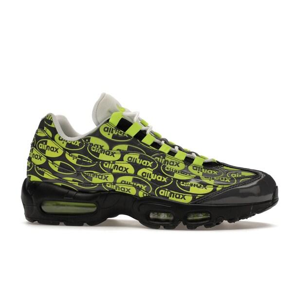 Nike ナイキ メンズ エアマックス スニーカー Nike Air Max 95 All-Over Print Black Volt 【US_12(30.0cm) 】の画像