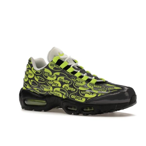 Nike ナイキ メンズ エアマックス スニーカー Nike Air Max 95 All-Over Print Black Volt 【US_12(30.0cm) 】の画像