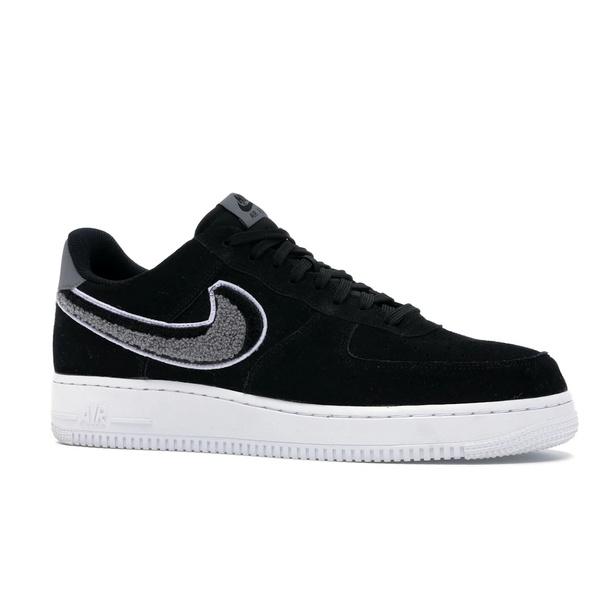 Nike ナイキ メンズ エアフォース スニーカー Nike Air Force 1 Low 3D Chenille Swoosh Black Cool Grey 【US_M_13 】の画像