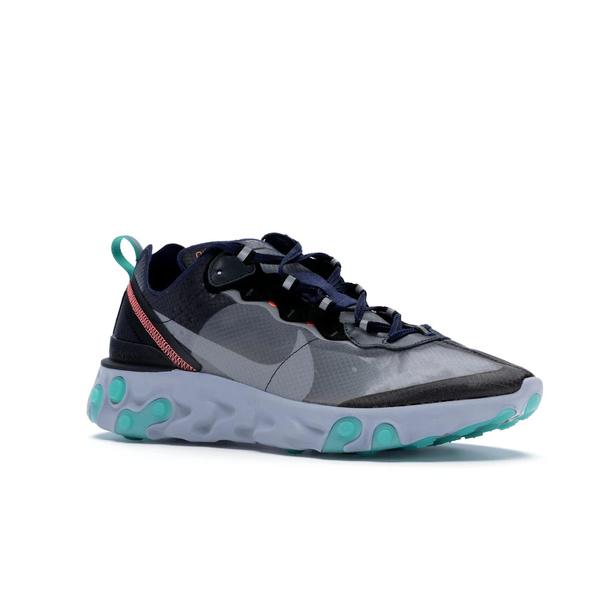 Nike ナイキ メンズ ランニング スニーカー Nike React Element 87 Black Neptune Green 【US_M_14 】の画像