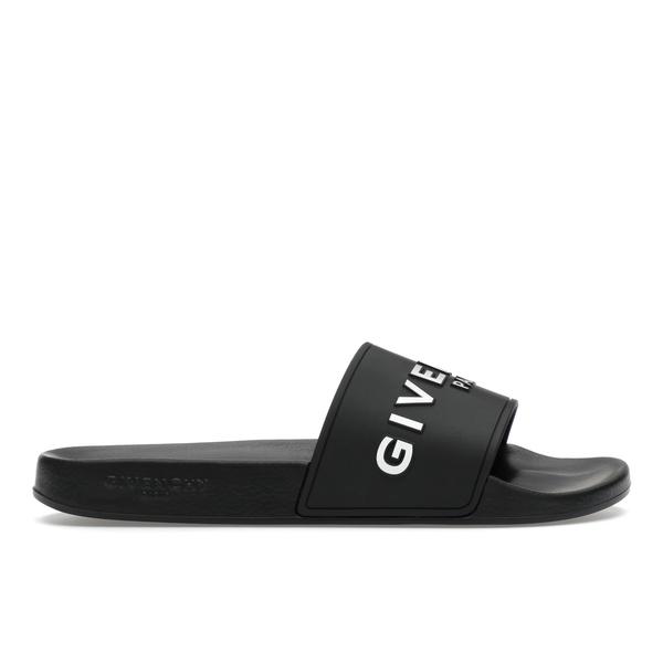 Givenchy ジバンシー メンズ - スニーカー Givenchy Paris Flat Sandals Black White 【US_6(24.0cm) 】