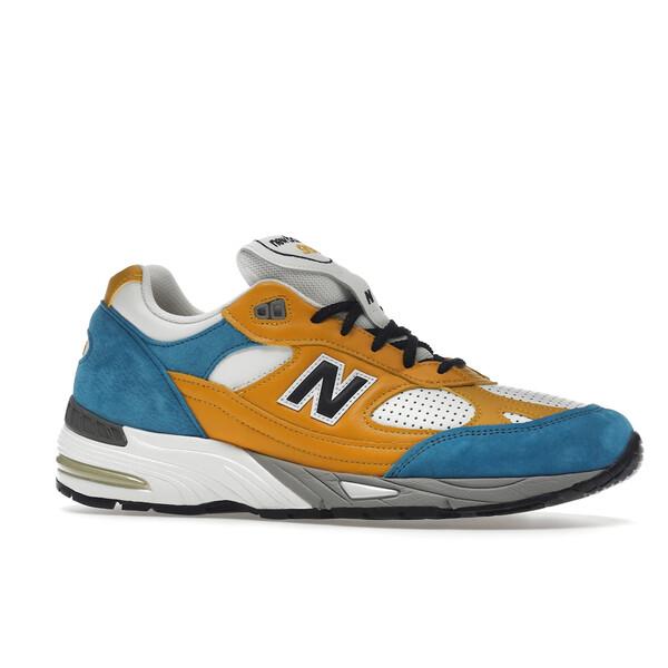 New Balance ニューバランス メンズ - スニーカー New Balance 991 MiUK SNS Blue Yellow 【US_11.5(29.5cm) 】の画像