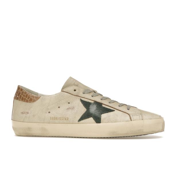Golden Goose ゴールデングース メンズ - スニーカー Golden Goose Super-Star Cream Green 【US_8(26.0cm) 】の画像