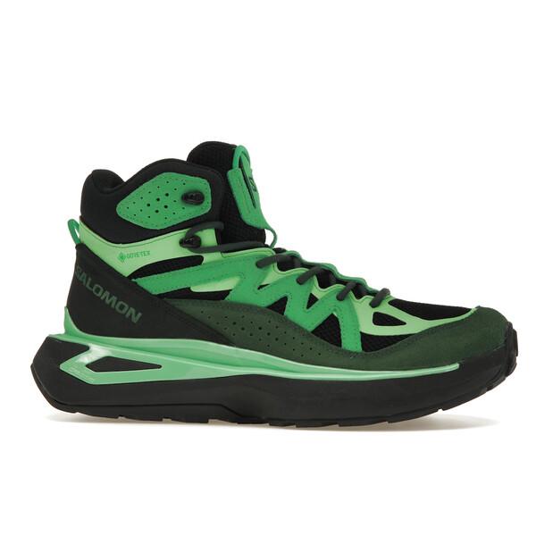 Salomon サロモン メンズ - スニーカー Salomon Odyssey Elmt Mid Gore-Tex Eden Bright Green Black 【US_10.5(28.5cm) 】の画像