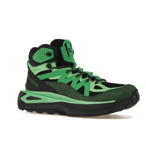 Salomon サロモン メンズ - スニーカー Salomon Odyssey Elmt Mid Gore-Tex Eden Bright Green Black 【US_10.5(28.5cm) 】の画像