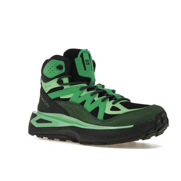 Salomon サロモン メンズ - スニーカー Salomon Odyssey Elmt Mid Gore-Tex Eden Bright Green Black 【US_10.5(28.5cm) 】の画像